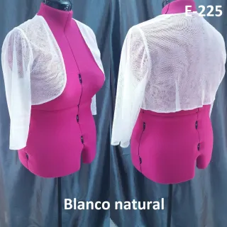 Chaqueta Novia Tul Talla 50 Blanco