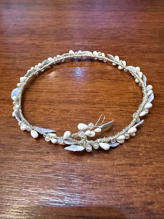 Tocado/Diadema Novia Hecho a Mano. Boda.