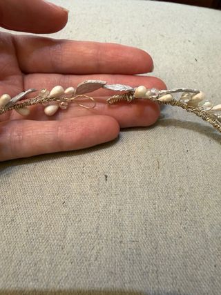 Tocado/Diadema Novia Hecho a Mano. Boda.