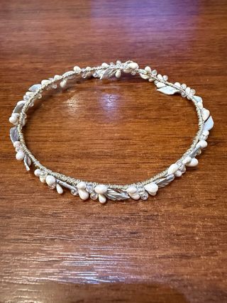 Tocado/Diadema Novia Hecho a Mano. Boda.