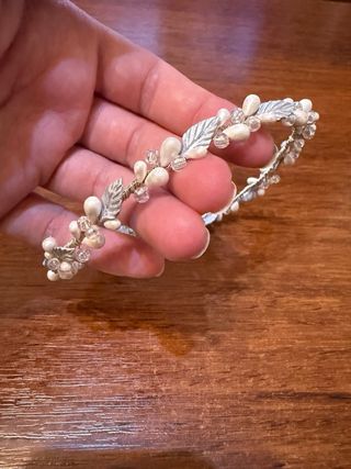 Tocado/Diadema Novia Hecho a Mano. Boda.