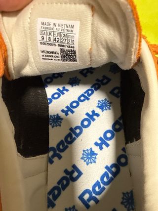 Zapatillas Reebok Naranja y Azul