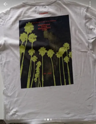 Camiseta Bershka XS Always Look Backwards