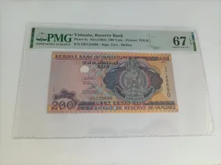 Billete Vanuatu 200 Vatu 1995 PMG 67