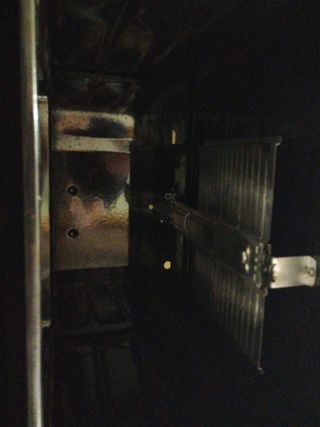 Cocina y horno de gas butano.