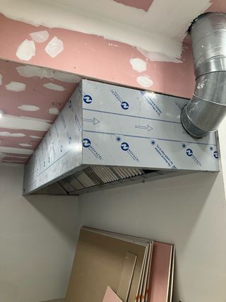 Campana industrial cocina 3.4m x 1m