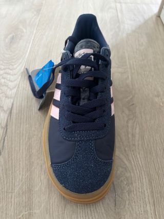 Zapatillas Adidas Gazelle Azul y Rosa