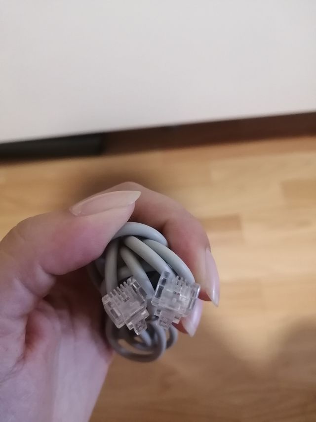 Cable Teléfono Fijo RJ11 Gris