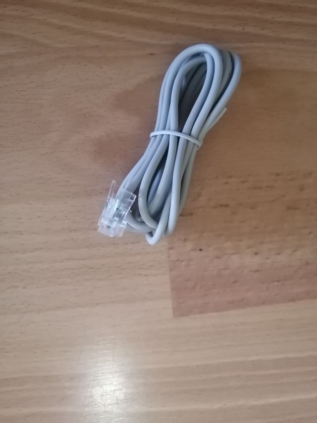 Cable Teléfono Fijo RJ11 Gris