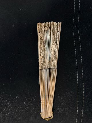 Abanico Nácar y Encaje siglo 19