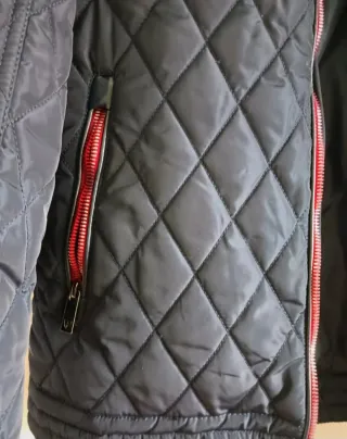 Chaqueta acolchada Álvaro Moreno azul/gris