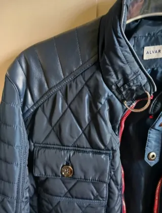 Chaqueta acolchada Álvaro Moreno azul/gris