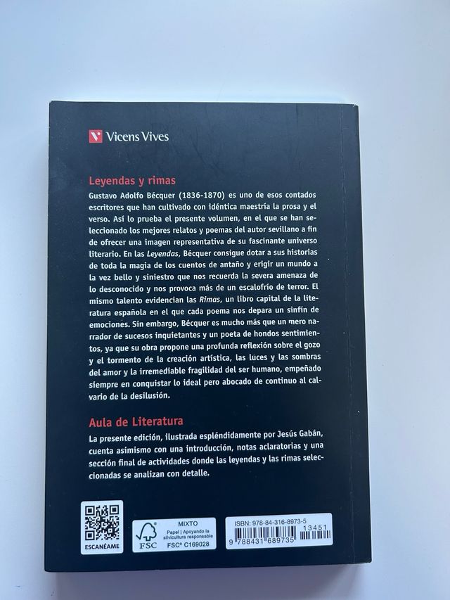 Leyendas y rimas / Legends and Rhymes (Literatu...