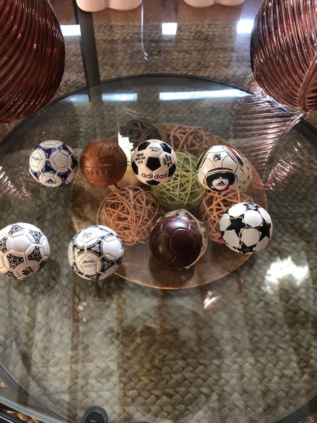 Coleccion históricas de mini balones marca adidas