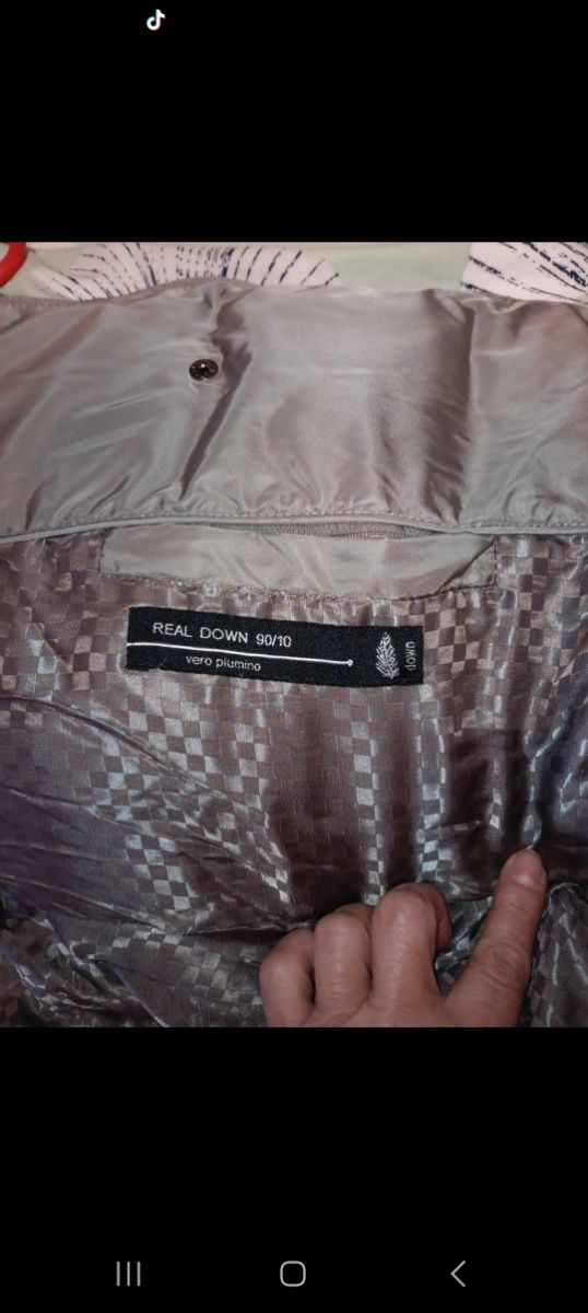 Giaccone in vera piuma