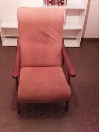 Sillón tela y madera muy buen estado