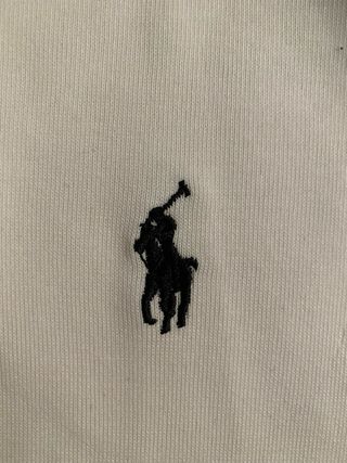 Sudadera Polo Ralph Lauren Blanca Cremallera Talla