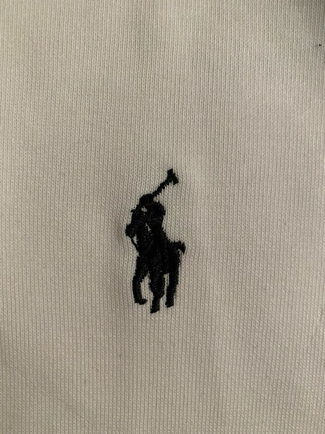Sudadera Polo Ralph Lauren Blanca Cremallera Talla