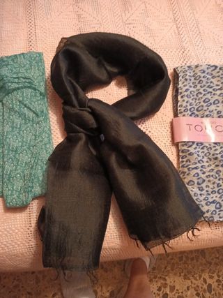 Pañuelos Mango (Negro, Verde)varias marcas