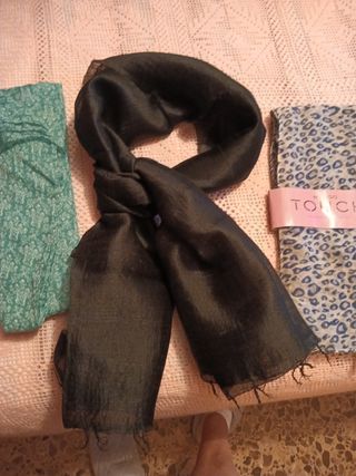 Pañuelos Mango (Negro, Verde)varias marcas