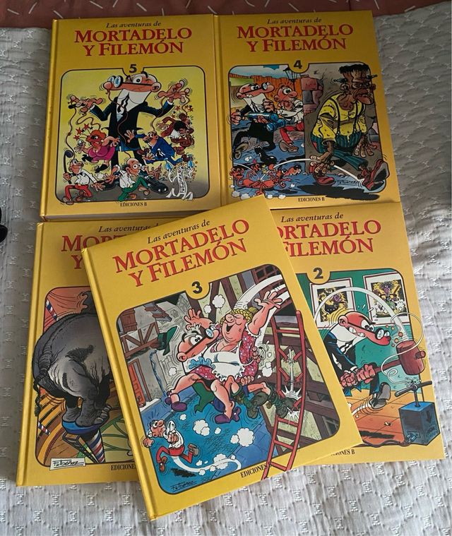 5 Tomos Las Aventuras de Mortadelo y Filemón