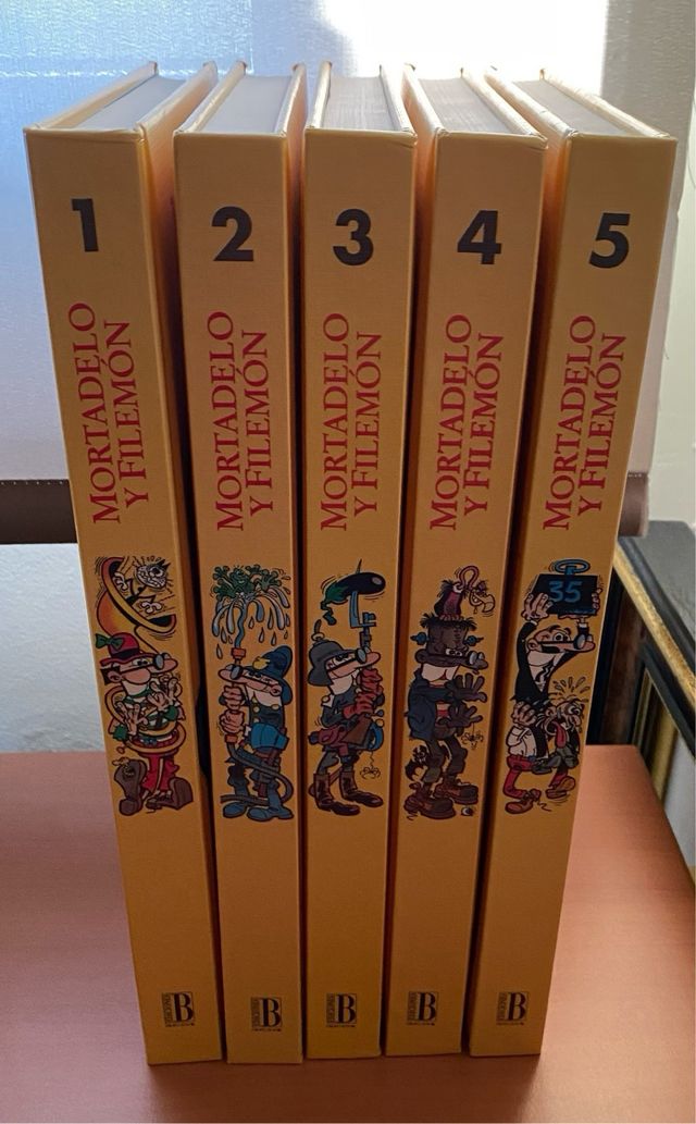 5 Tomos Las Aventuras de Mortadelo y Filemón