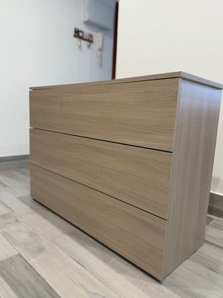 Cómoda de madera 3 cajones