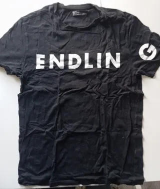 Camiseta Bershka Negra Talla XS