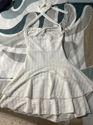 Vestido corto blanco casual