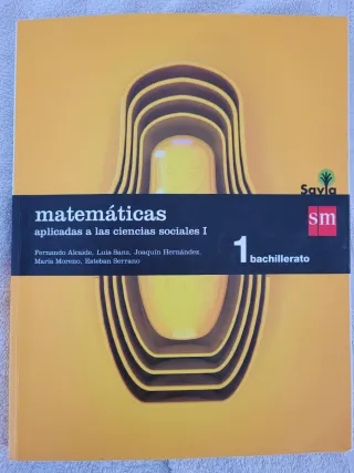 Matemáticas aplicadas a las ciencias sociales I.