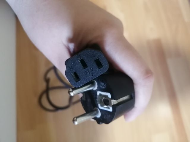 Cable de alimentación de 3 clavijas