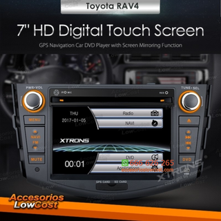RADIO GPS DVD 2 DIN 7” ESPECÍFICO PARA TOYOTA RAV