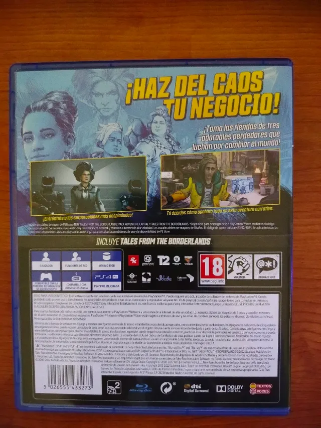 New Tales from the Borderlands PS4 Edición Deluxe