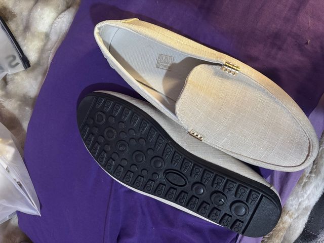 Zapatos mocasines hombre beige