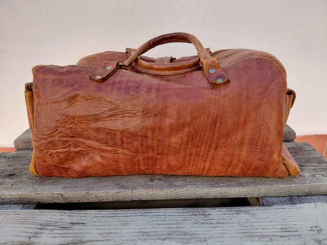Bolsa de viaje cuero artesanal