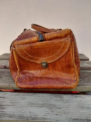 Bolsa de viaje cuero artesanal