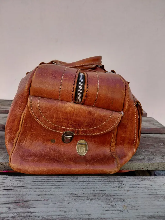 Bolsa de viaje cuero artesanal