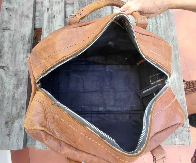 Bolsa de viaje cuero artesanal