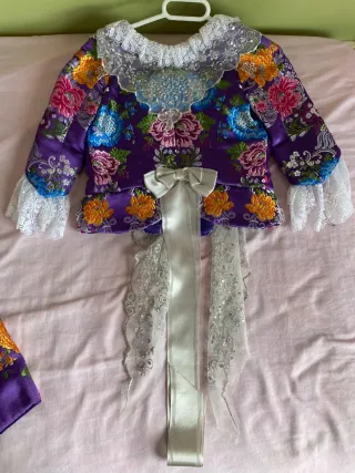 Traje de Fallera en tonos Morados