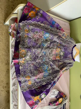 Traje de Fallera en tonos Morados