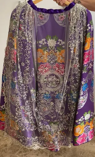 Traje de Fallera en tonos Morados