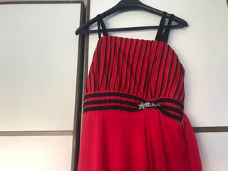 Precioso vestido rojo de fiesta