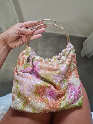 Bolso de mano lentejuelas colores
