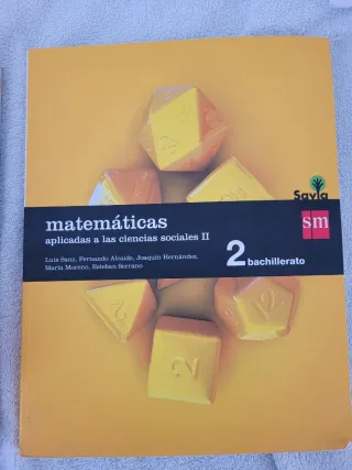Matemáticas aplicadas a las ciencias sociales II.