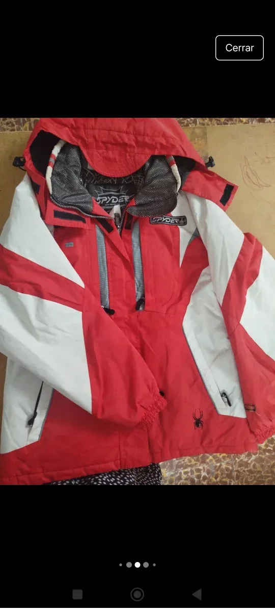 Chaqueta Spyder Roja y Blanca