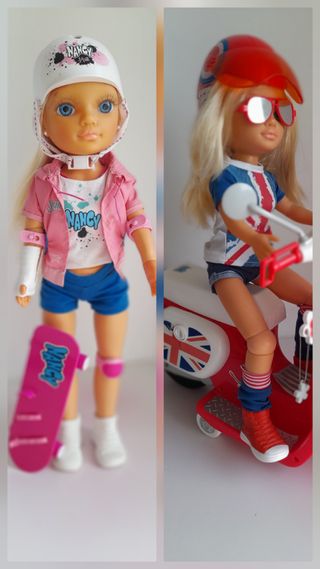 2 Nancy Moto y Nancy Patines
