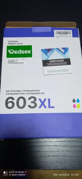 Pack 10 Cartuchos Tinta Redsee 603XL Compatible Ep