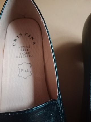 Zapatos de piel mujer negros
