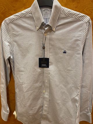 Camisa Oxford Brooks Brothers Gris Talla XS