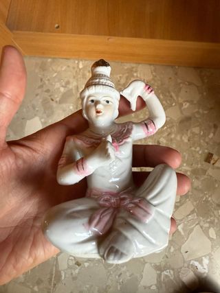 Bailarina Tailandesa Porcelana Figura